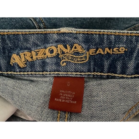 Lot of 2 Denim Shorts Blue 5 Pocket Arizona Jean Co, Aeropostale MIDI Grunge Wom - Picture 15 of 16